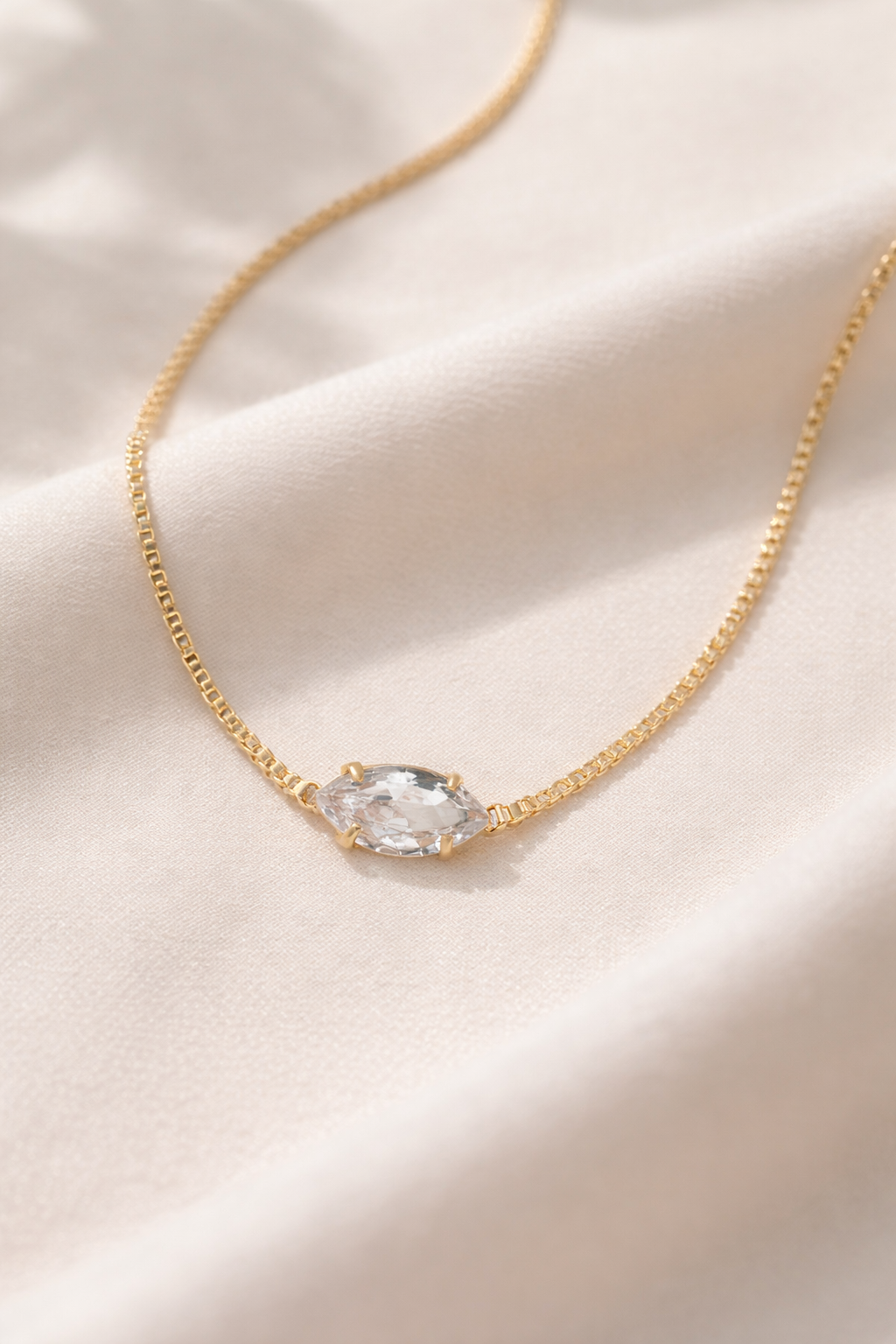 Elysia White Diamond Necklace