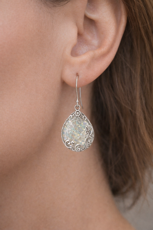 Imperial Roman Glass Earrings