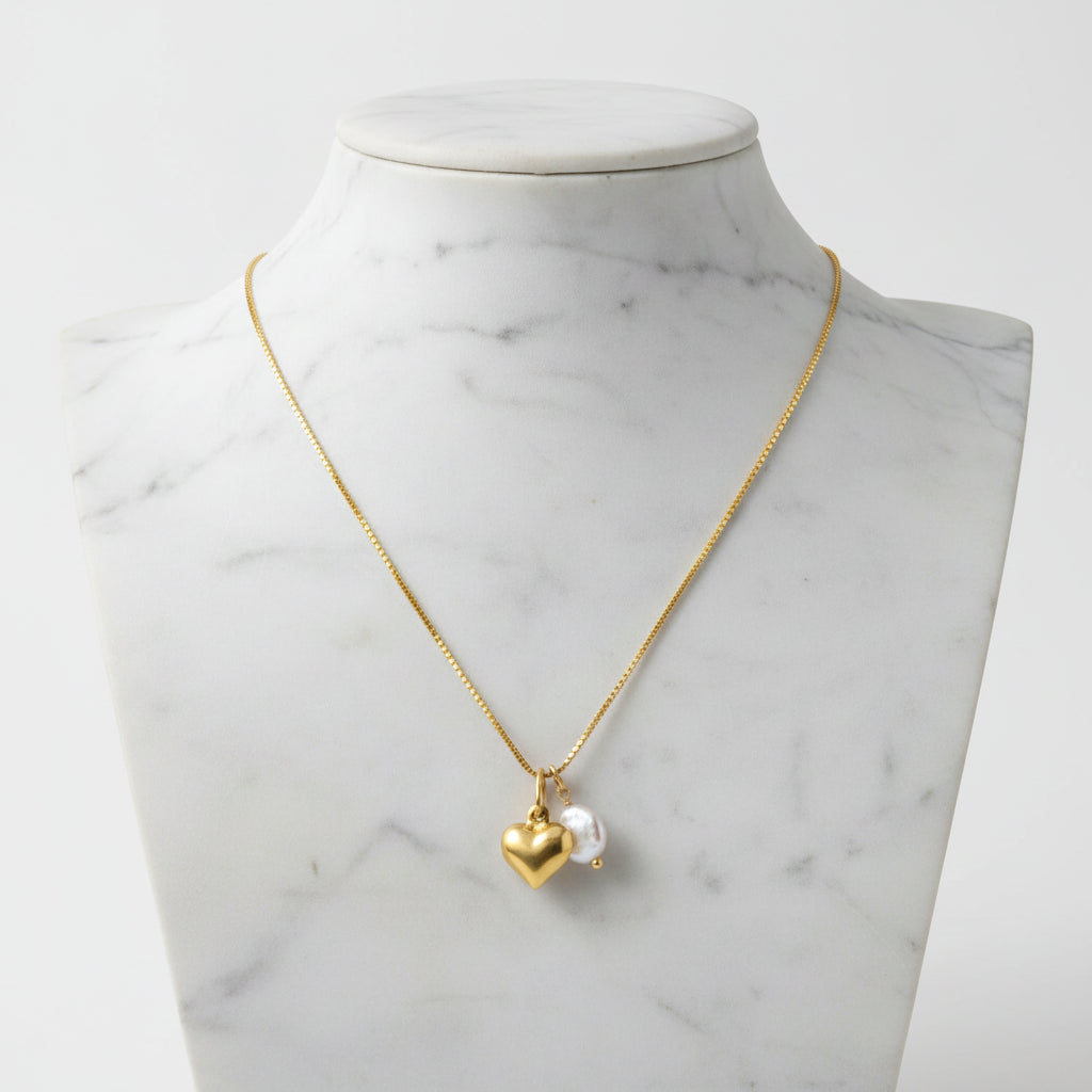 Heart & Coin Necklace