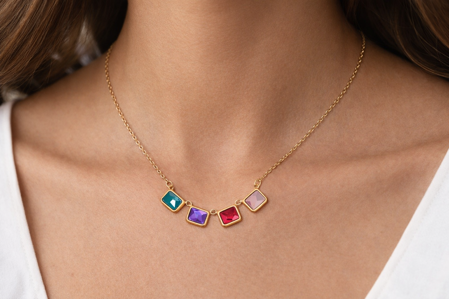 Customizable Birthstone Necklace