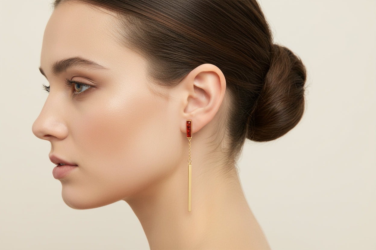 Amber Élan Drop Earrings