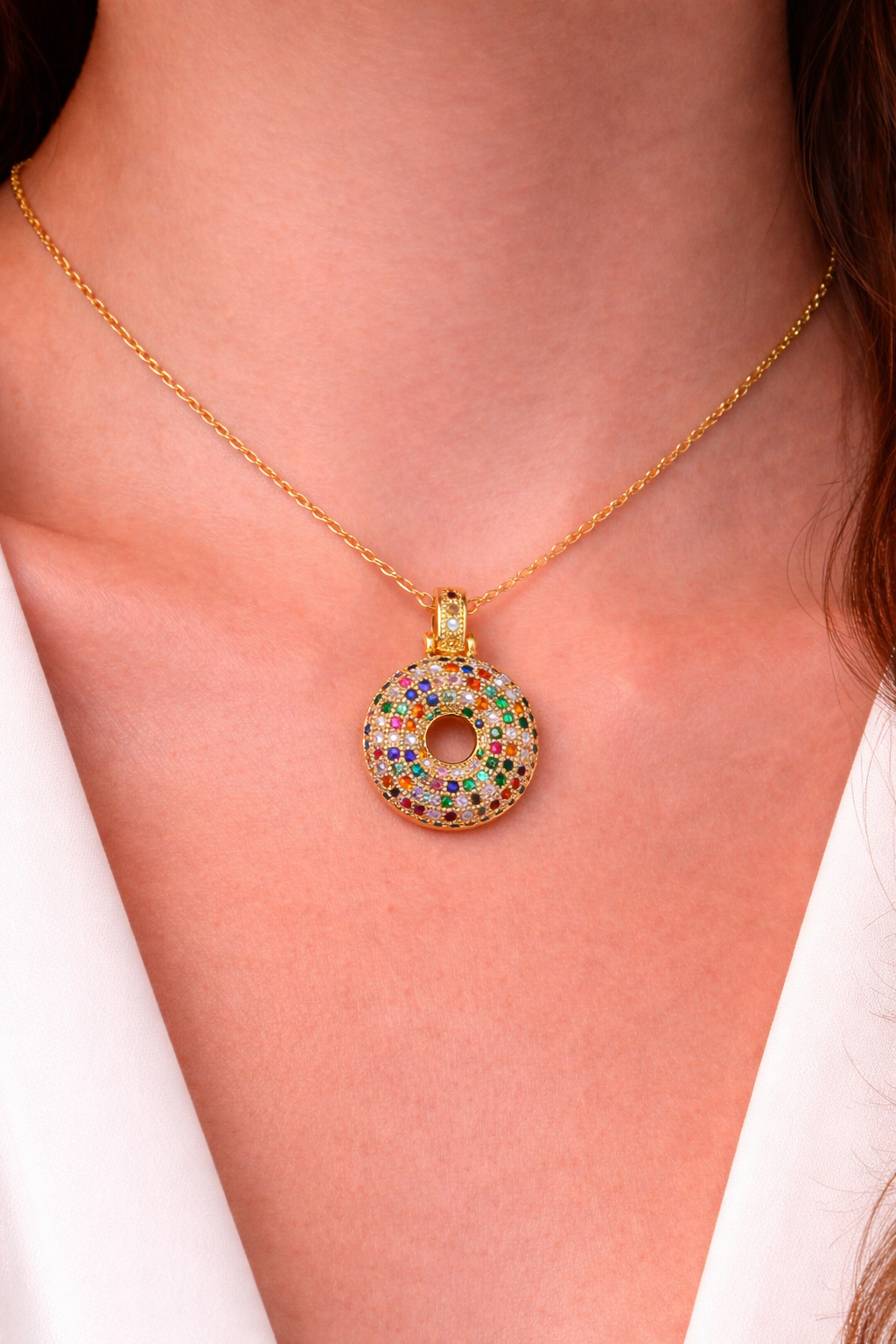 Confetti Initial Necklace