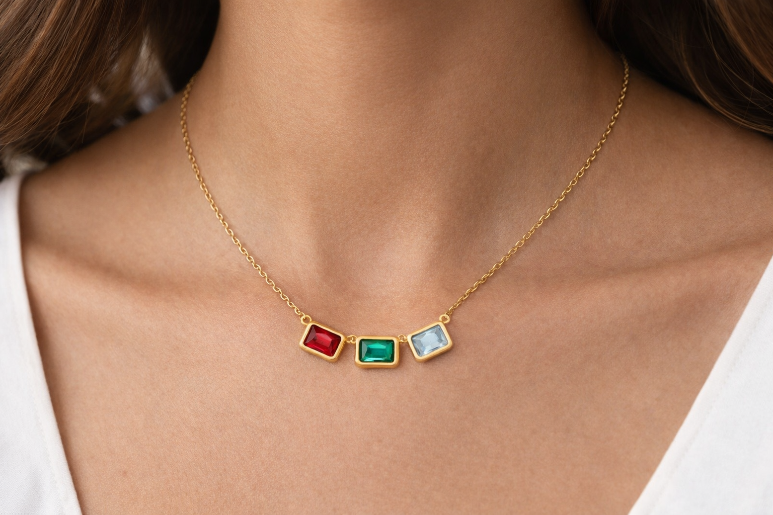 Customizable Birthstone Necklace
