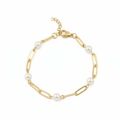 Everyday Pearl Link Bracelet