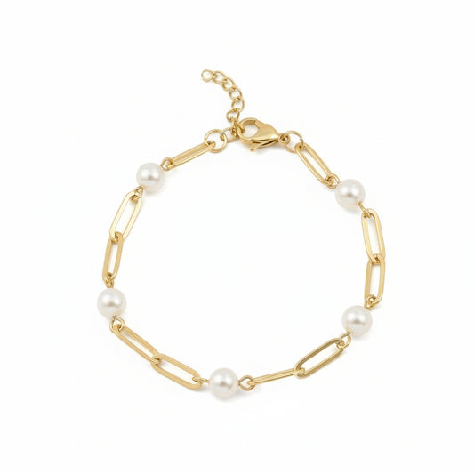 Everyday Pearl Link Bracelet