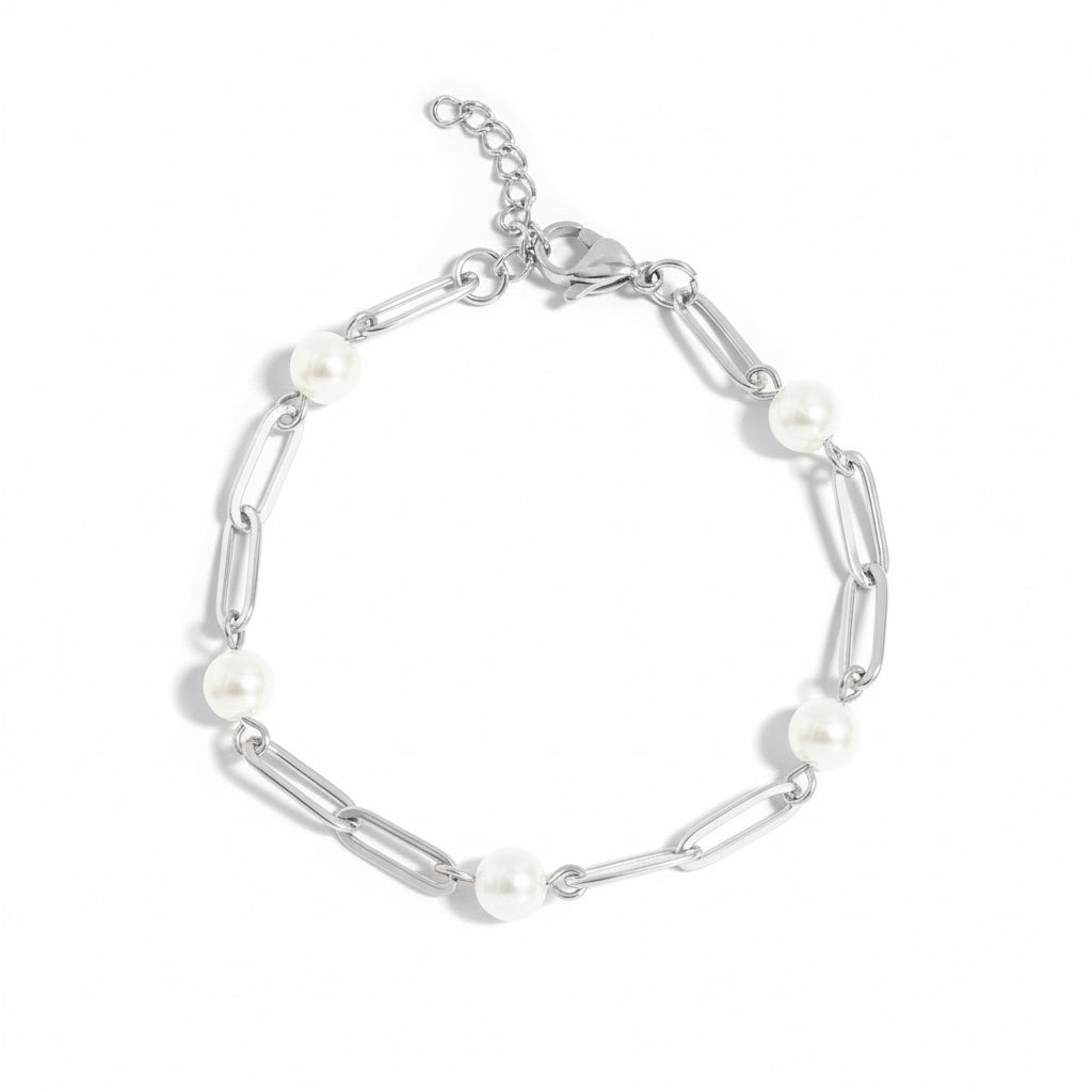 Everyday Pearl Link Bracelet