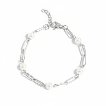 Everyday Pearl Link Bracelet