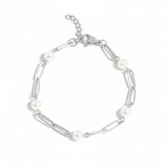 Everyday Pearl Link Bracelet
