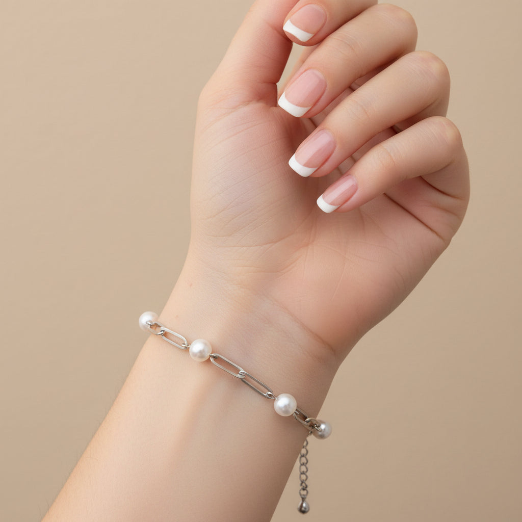 Everyday Pearl Link Bracelet