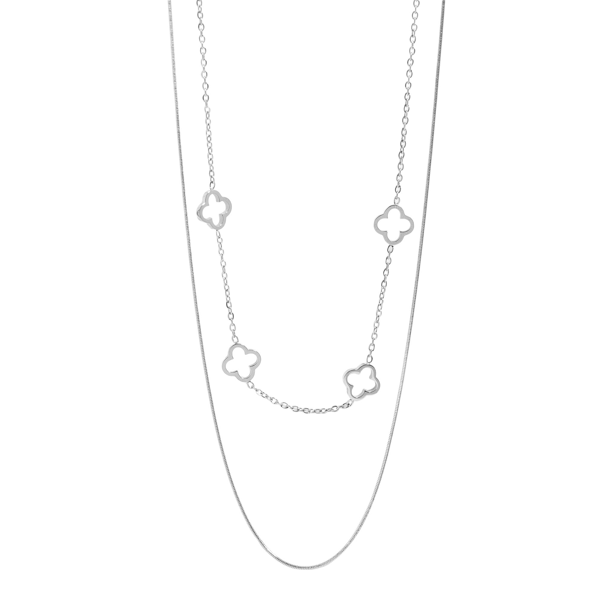 Lucky Clover Layered Necklace