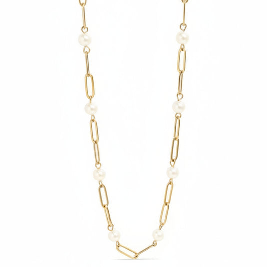 Everyday Jewell Pearl Link Necklace