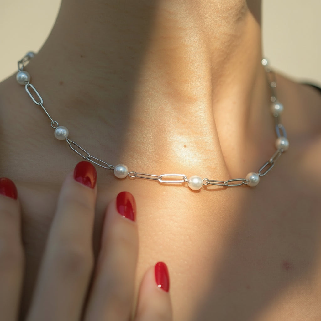 Everyday Jewell Pearl Link Necklace