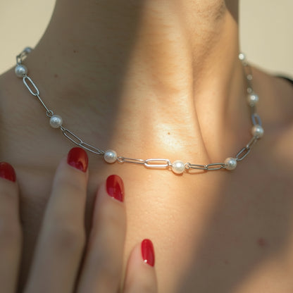 Everyday Jewell Pearl Link Necklace