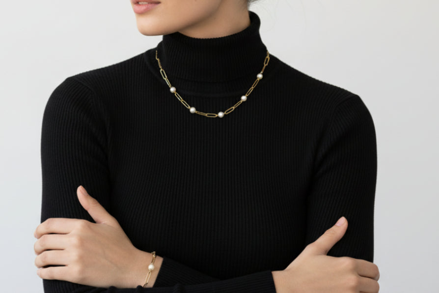 Everyday Jewell Pearl Link Necklace