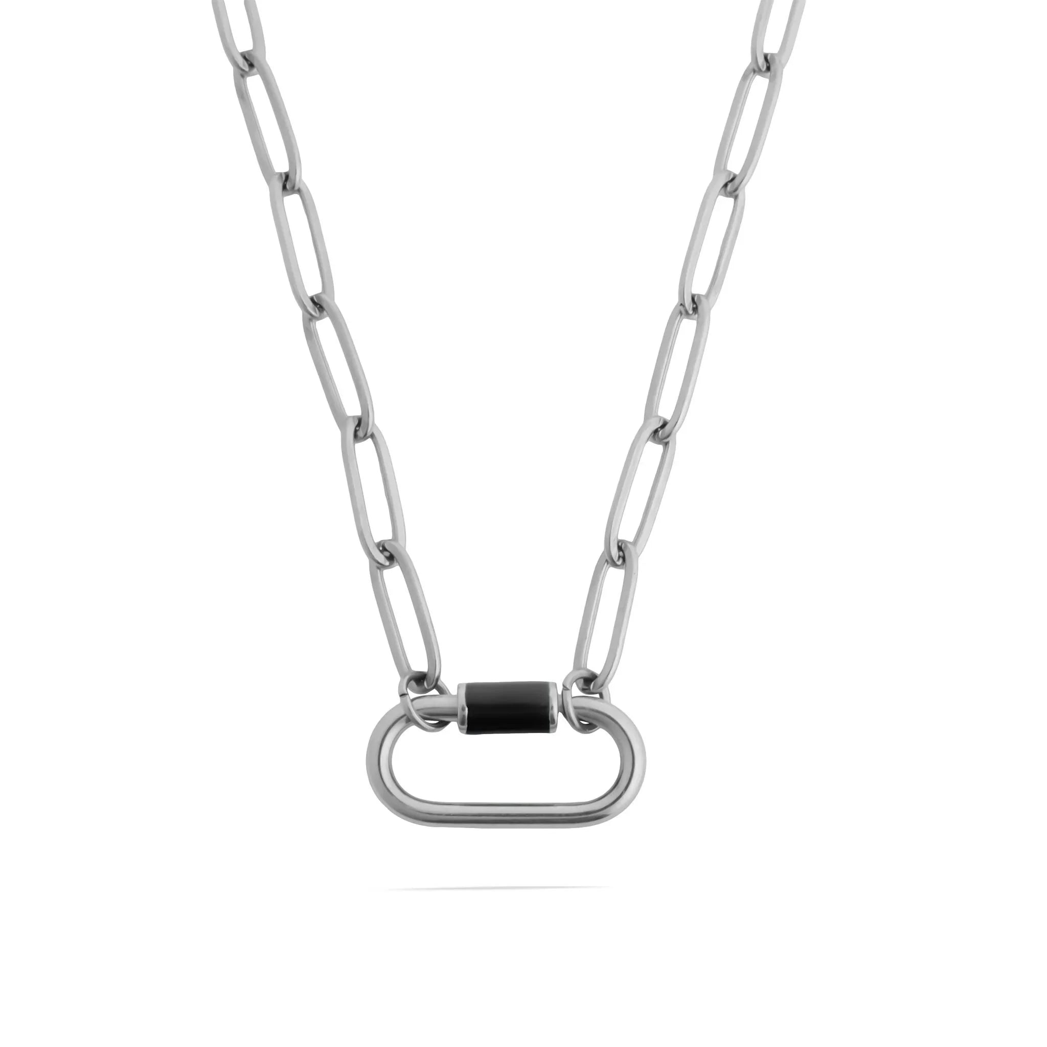 Solene SS Carabiner Necklace