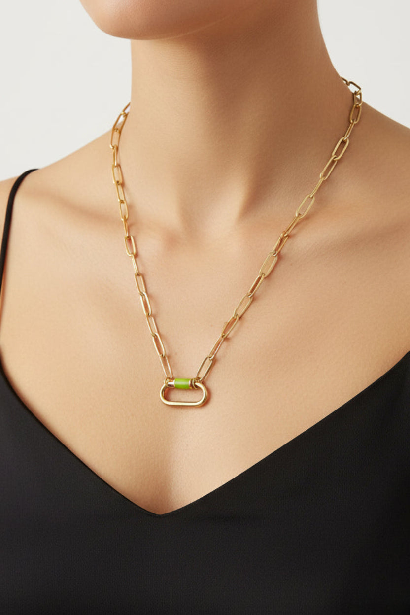 Solene Carabiner Necklace