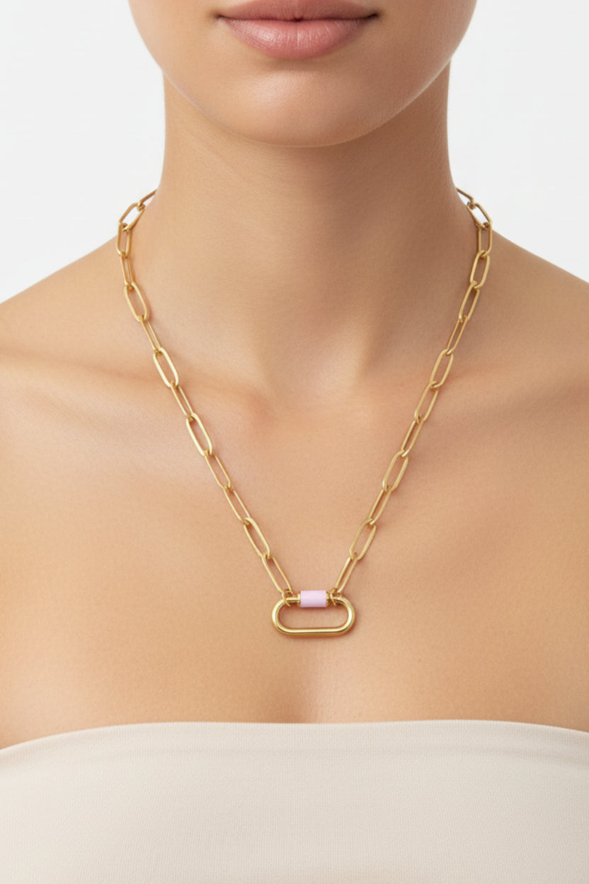 Solene Carabiner Necklace