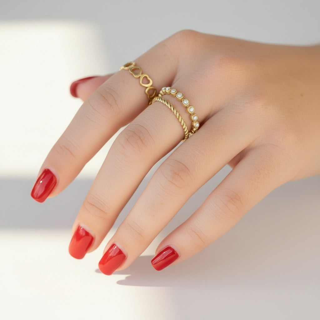 Heartline Stacking Ring