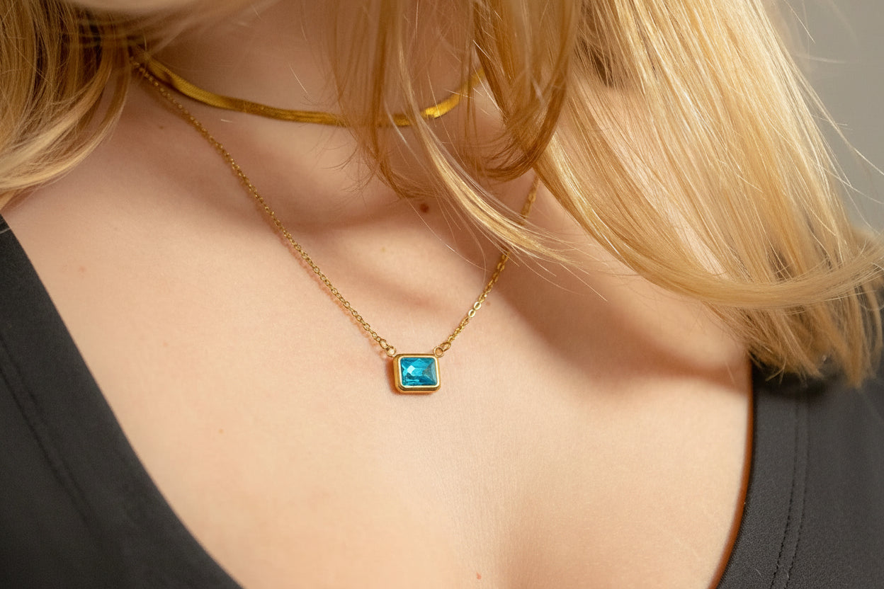 Customizable Birthstone Necklace