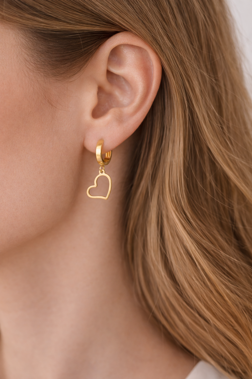 Love Drop Huggie Earrings