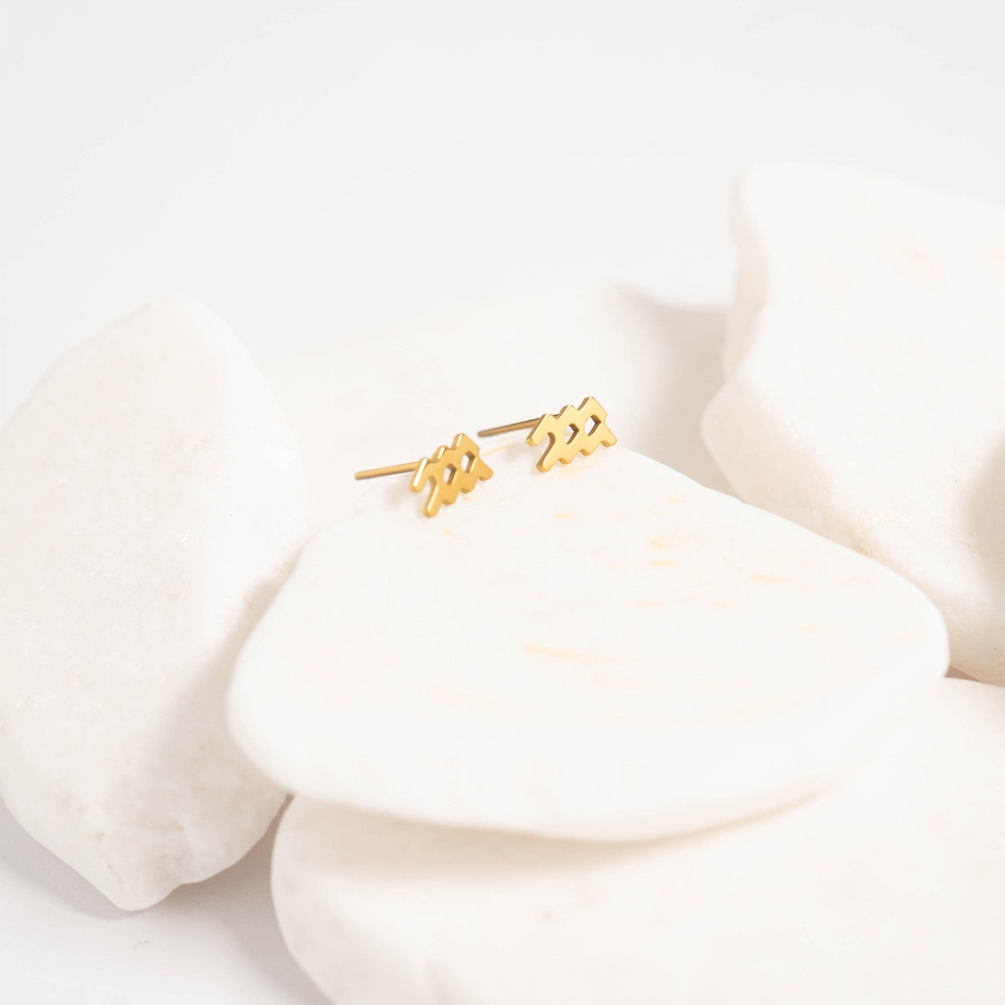 Celestial Zodiac Stud Earrings
