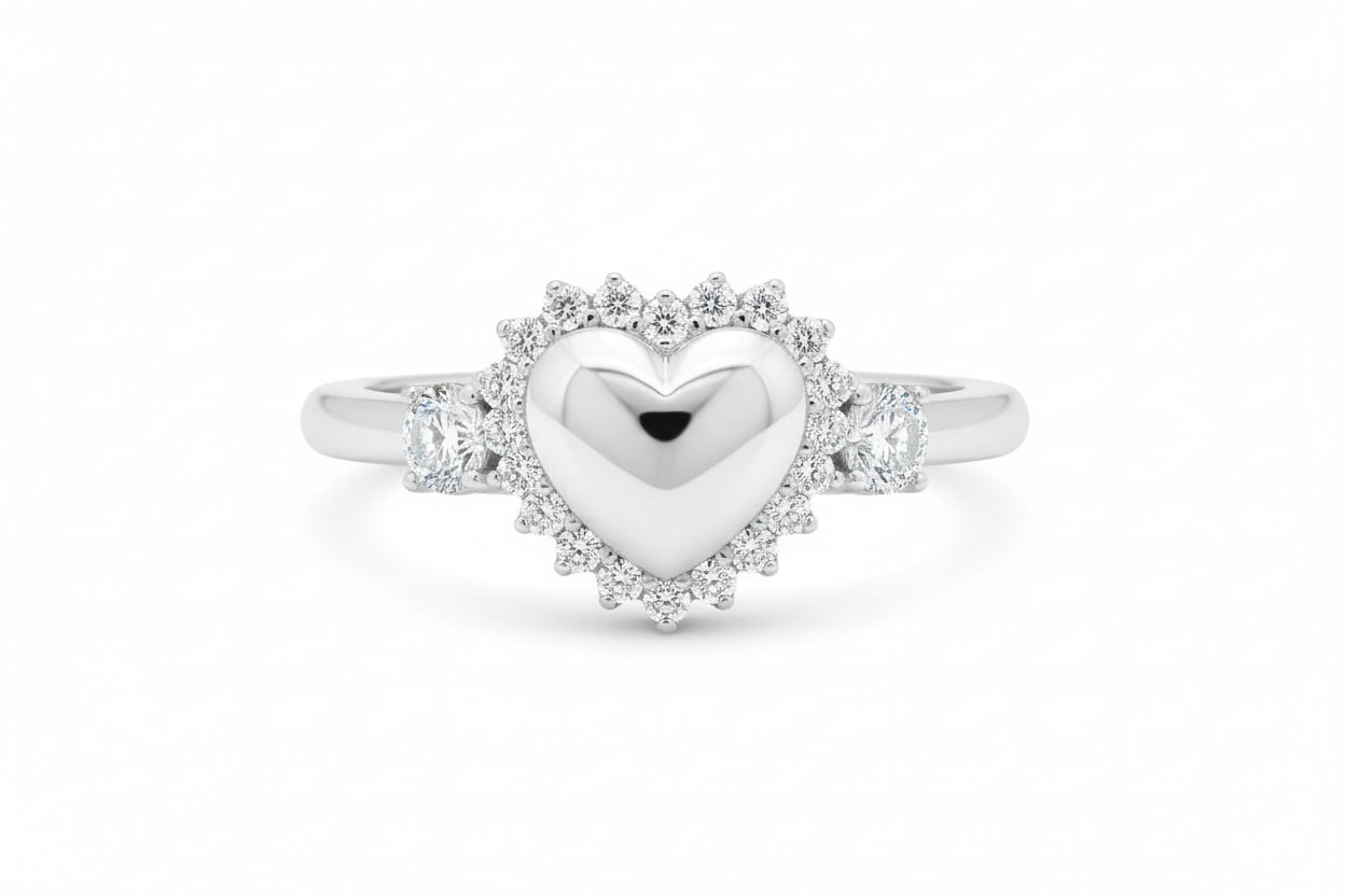 The Monroe Heart Ring