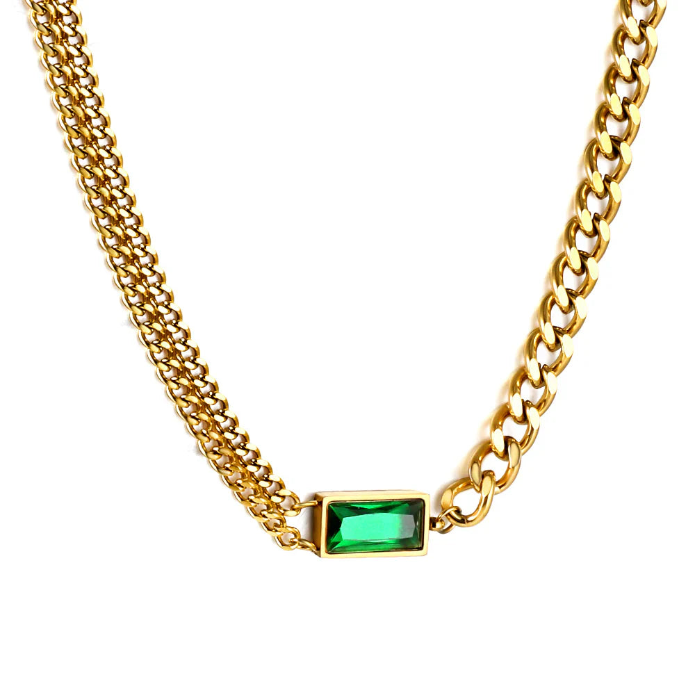 Emerald Link Necklace