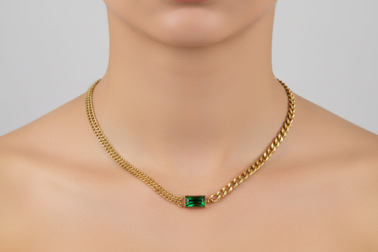 Emerald Link Necklace