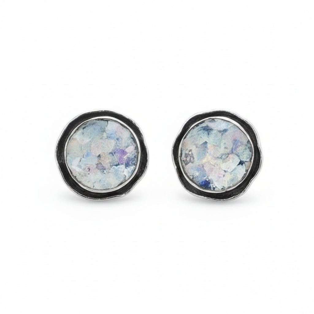 Aurelia Roman Glass Studs