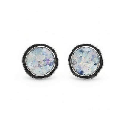 Aurelia Roman Glass Studs