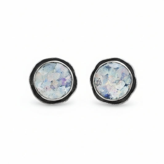 Aurelia Roman Glass Studs