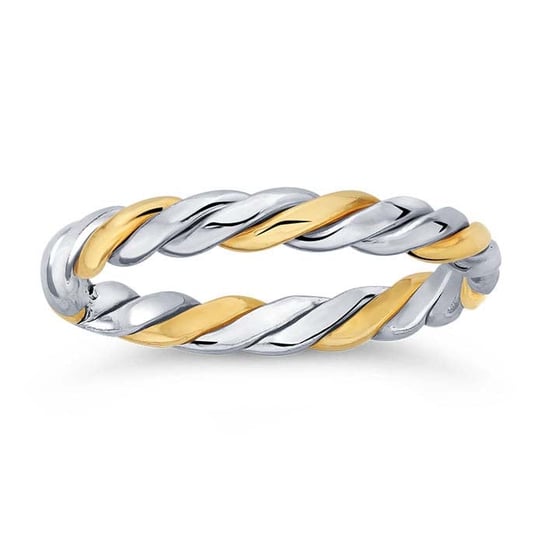 Two Tone Twist Ring