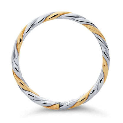 Two Tone Twist Ring