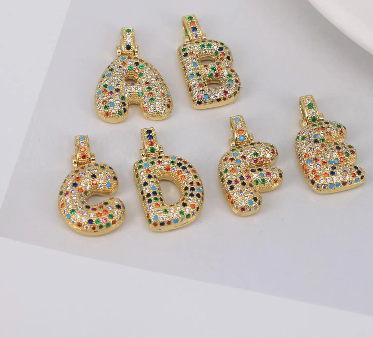 Confetti Initial Necklace