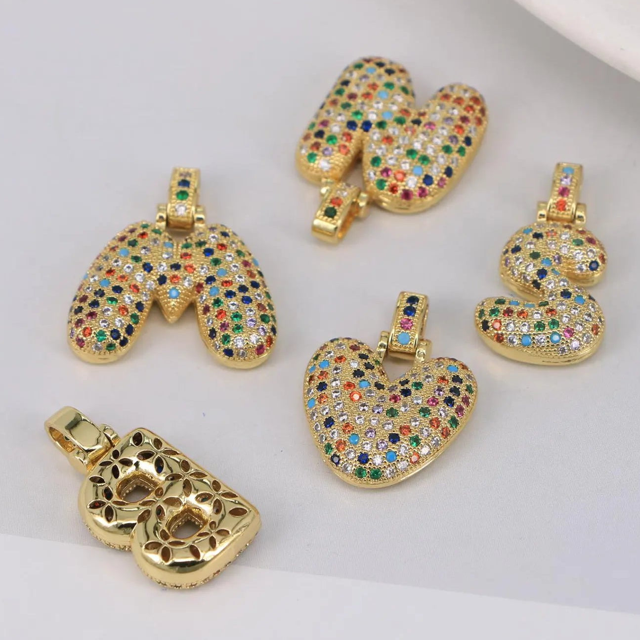 Confetti Initial Necklace