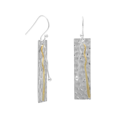 Gilded Dual Tone Earrings