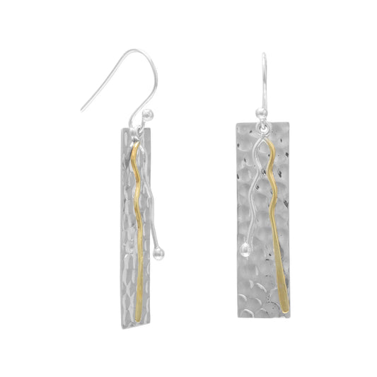 Gilded Dual Tone Earrings